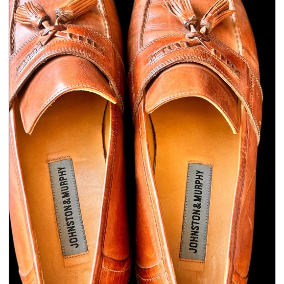 Men’s Johnston & Murphy Brown Leather Loafers with Tassels Size 10M main image 4